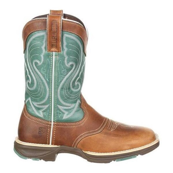 DURANGO WOMEN'S ULTRA-LITE EMERALD SADDLE BOOT - Picture 4 of 4